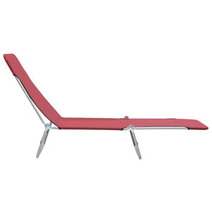 vidaXL 2x Folding Sun Lounger Steel and Fabric Garden Lounge Seat Multi Colors-36