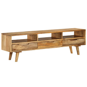 vidaXL TV Stand Solid Wood Mango 55.1"x11.8"x16.1"-0