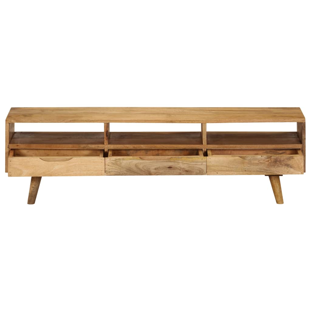 vidaXL TV Stand Solid Wood Mango 55.1"x11.8"x16.1"-5