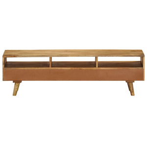 vidaXL TV Stand Solid Wood Mango 55.1"x11.8"x16.1"-6