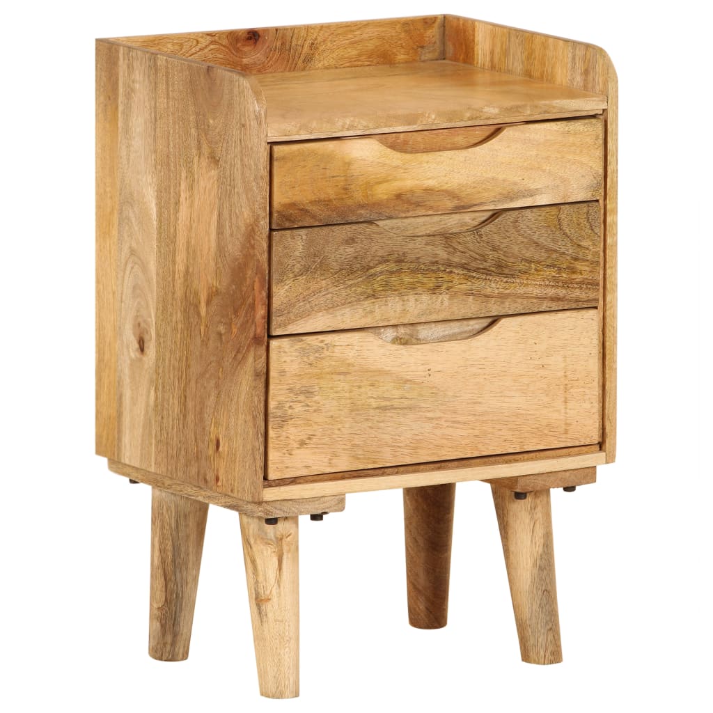 vidaXL Bedside Cabinet Solid Mango Wood 15.7"x11.8"x23.4"-1