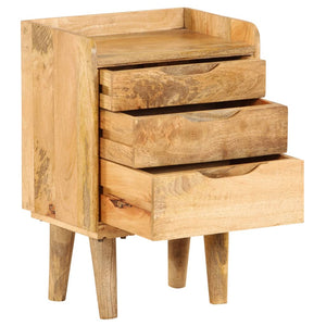 vidaXL Bedside Cabinet Solid Mango Wood 15.7"x11.8"x23.4"-3