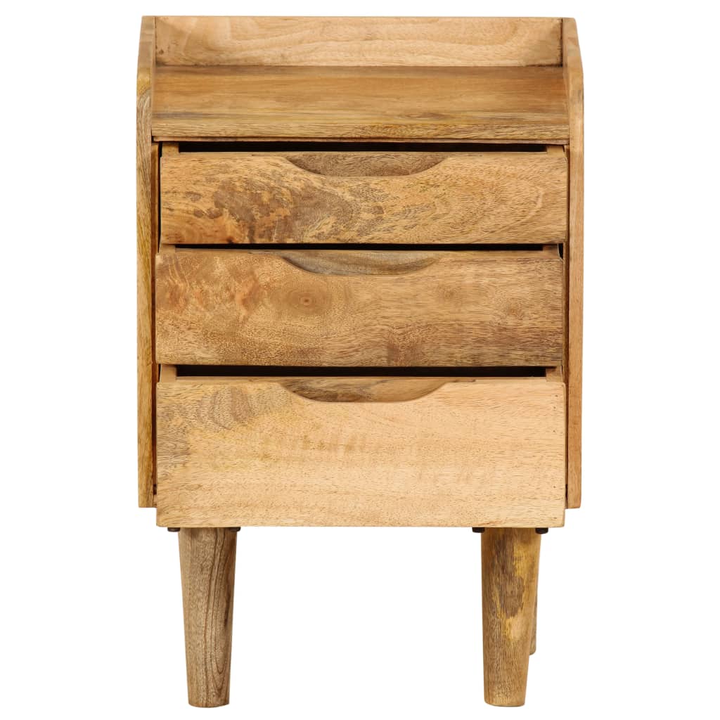 vidaXL Bedside Cabinet Solid Mango Wood 15.7"x11.8"x23.4"-5