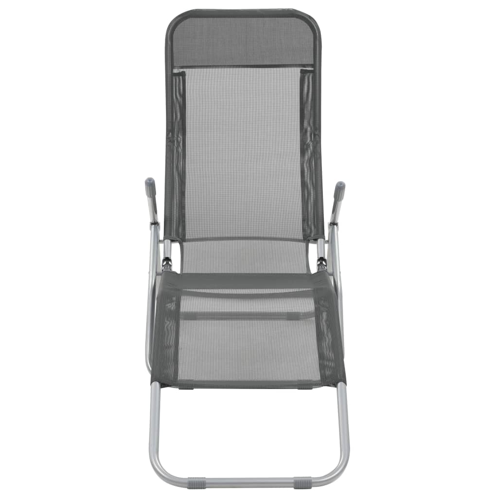vidaXL Deckchairs Outdoor Lounge Chairs Folding Sunlounger Sunbed Textilene-10