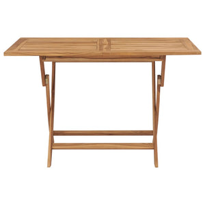 vidaXL Outdoor Dining Table Folding Table Garden Furniture Solid Wood Teak-7