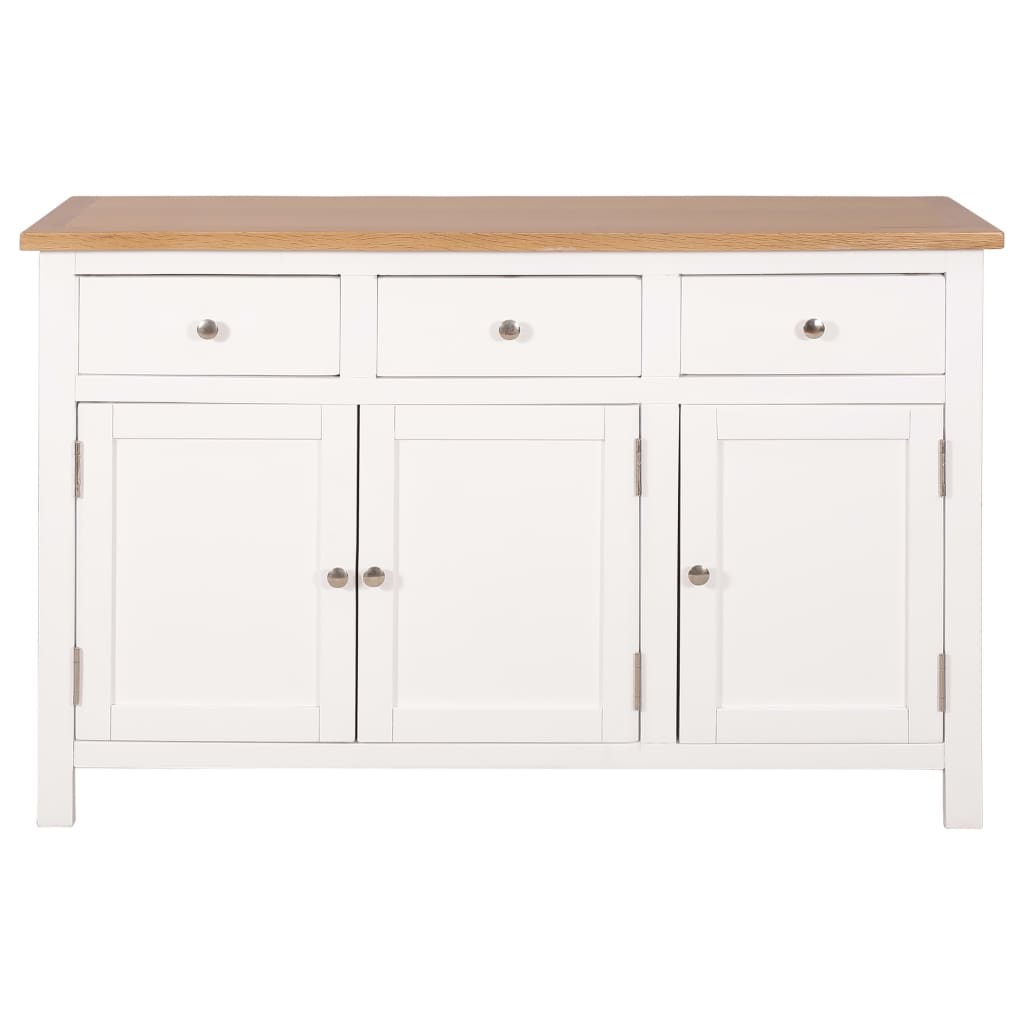 vidaXL Sideboard Bar Buffet Cabinet for Kitchen Dining Room Solid Wood Oak-5