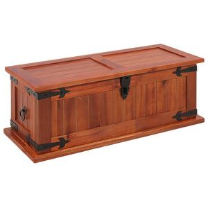 vidaXL Storage Chest Box Truck Wooden Storage Side Cabinet Solid Wood Acacia-0