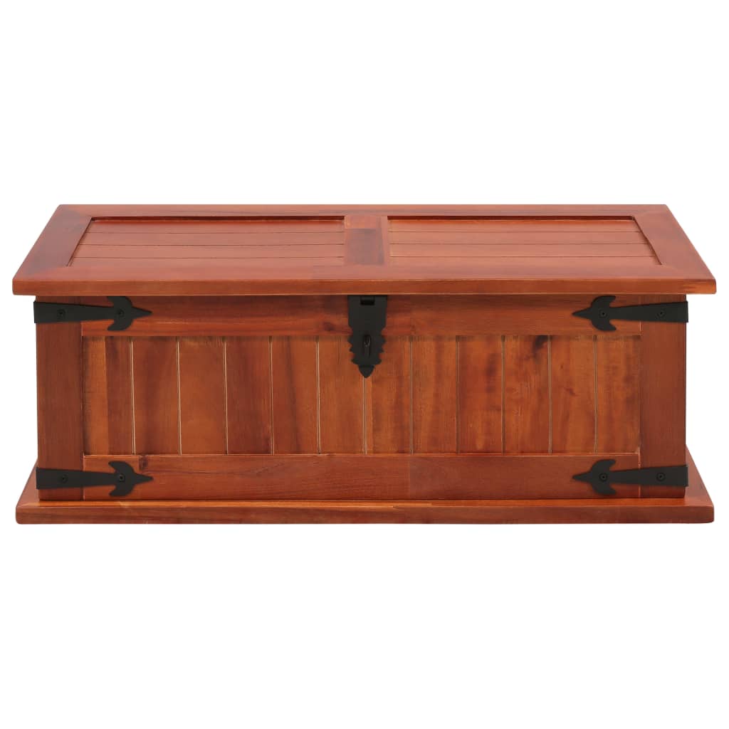 vidaXL Storage Chest Box Truck Wooden Storage Side Cabinet Solid Wood Acacia-18
