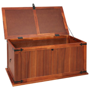vidaXL Storage Chest Box Truck Wooden Storage Side Cabinet Solid Wood Acacia-27