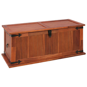 vidaXL Storage Chest Box Truck Wooden Storage Side Cabinet Solid Wood Acacia-9