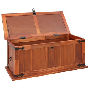 vidaXL Storage Chest Box Truck Wooden Storage Side Cabinet Solid Wood Acacia-17