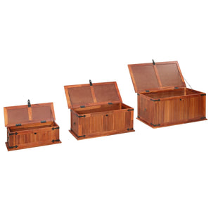 vidaXL Storage Chests 3 pcs Solid Acacia Wood-6