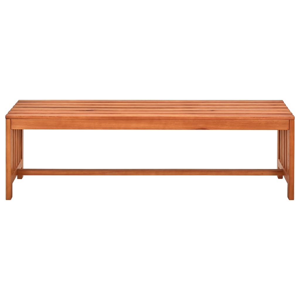 vidaXL Patio Bench 51.2" Solid Eucalyptus Wood-0