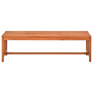 vidaXL Patio Bench 51.2" Solid Eucalyptus Wood-0