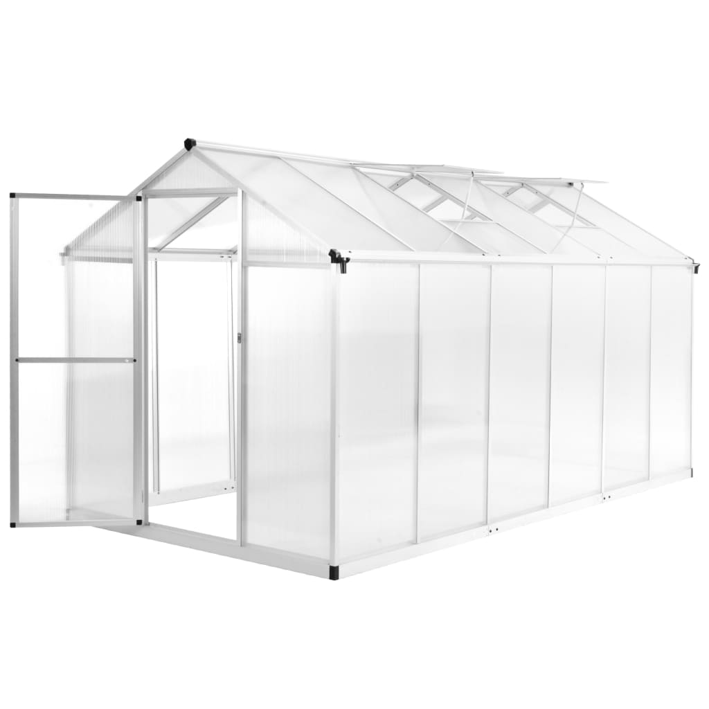 vidaXL Greenhouse Outdoor Grow House Green House for Plant Growing Aluminum-21