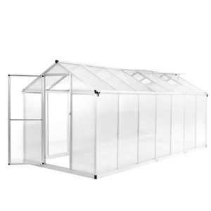 vidaXL Greenhouse Outdoor Grow House Green House for Plant Growing Aluminum-3