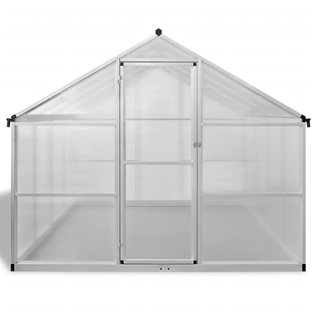 vidaXL Greenhouse Outdoor Grow House Green House for Plant Growing Aluminum-27