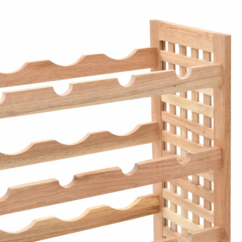 vidaXL Wine Rack for 25 Bottles Solid Walnut Wood 24.8"x9.8"x28.7"-5