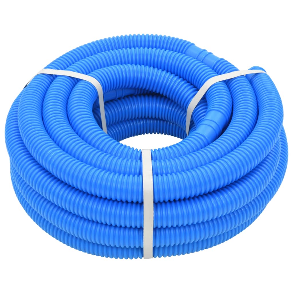 vidaXL Vacuum Hose Pool Hose with 4 Clamps Vacuum Cleaner Hose 1.5" 19.7'-25