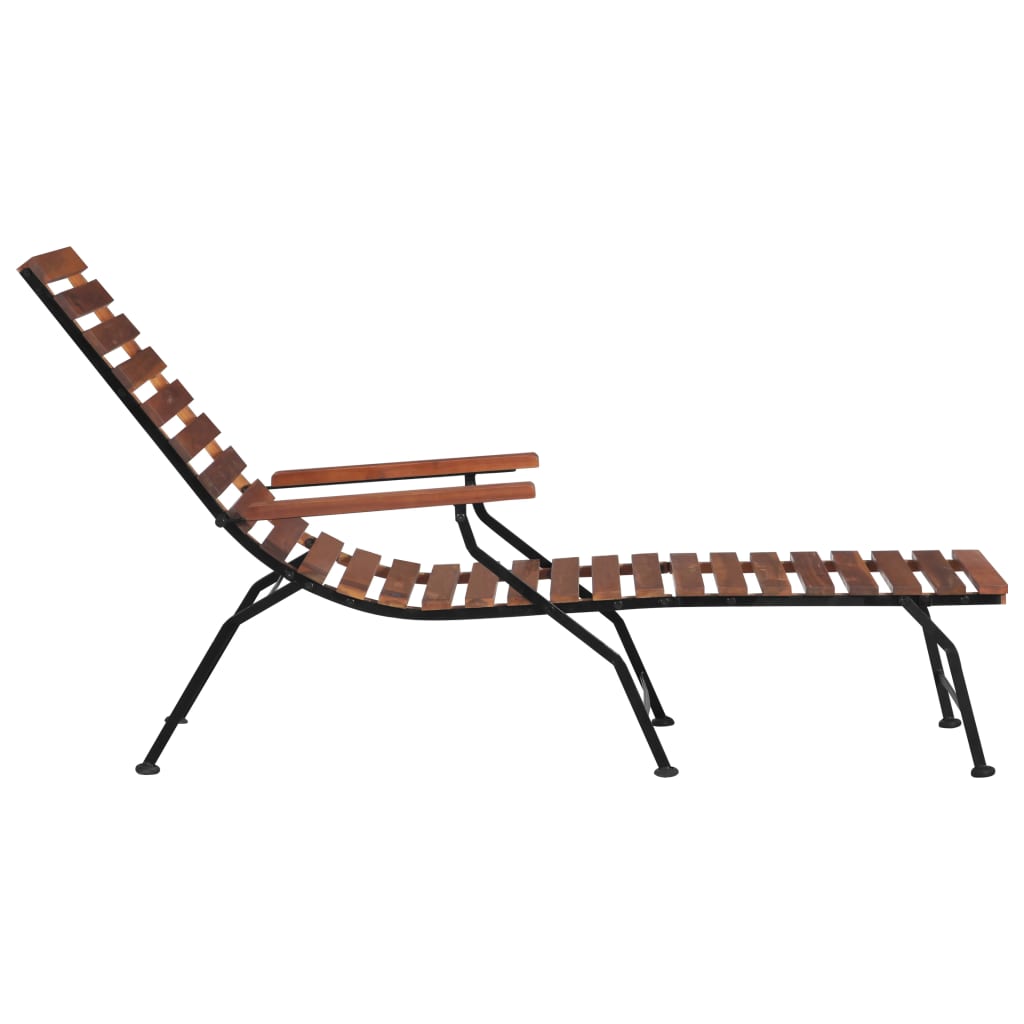 vidaXL Patio Deck Chair Solid Wood Acacia-1