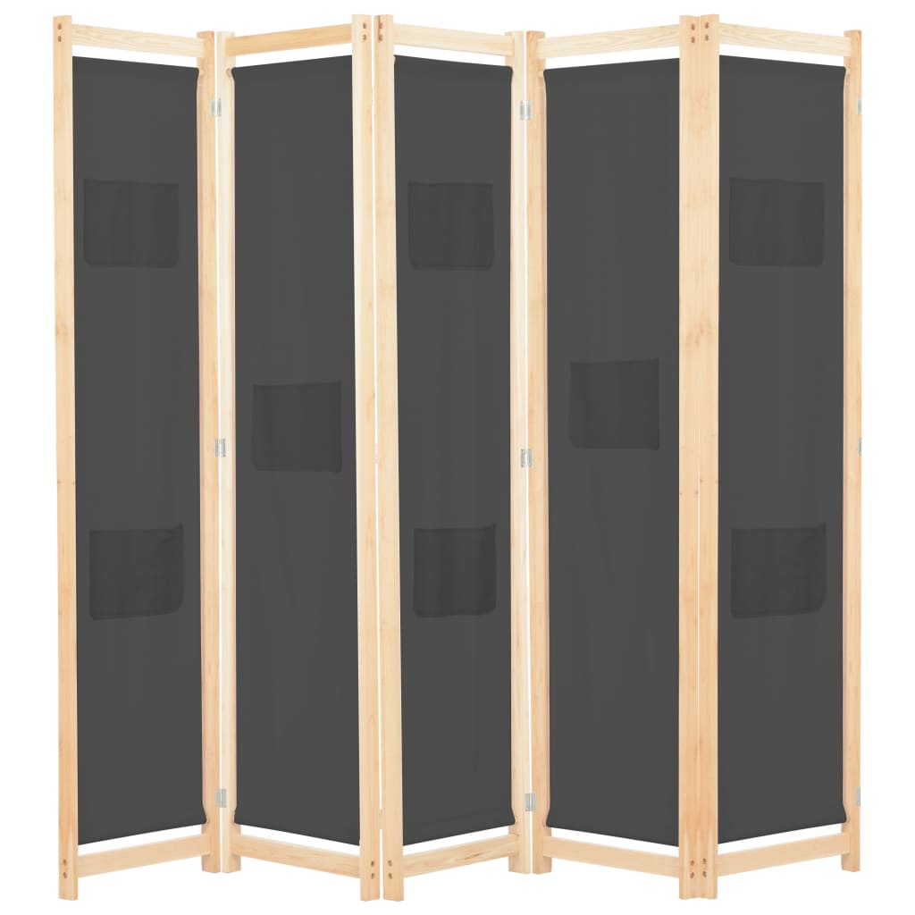 vidaXL Room Divider Folding Privacy Screen for Home Living Room Office Fabric-0