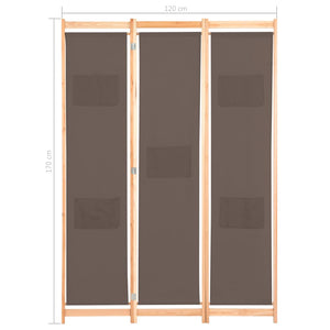 vidaXL Room Divider Folding Privacy Screen for Home Living Room Office Fabric-29