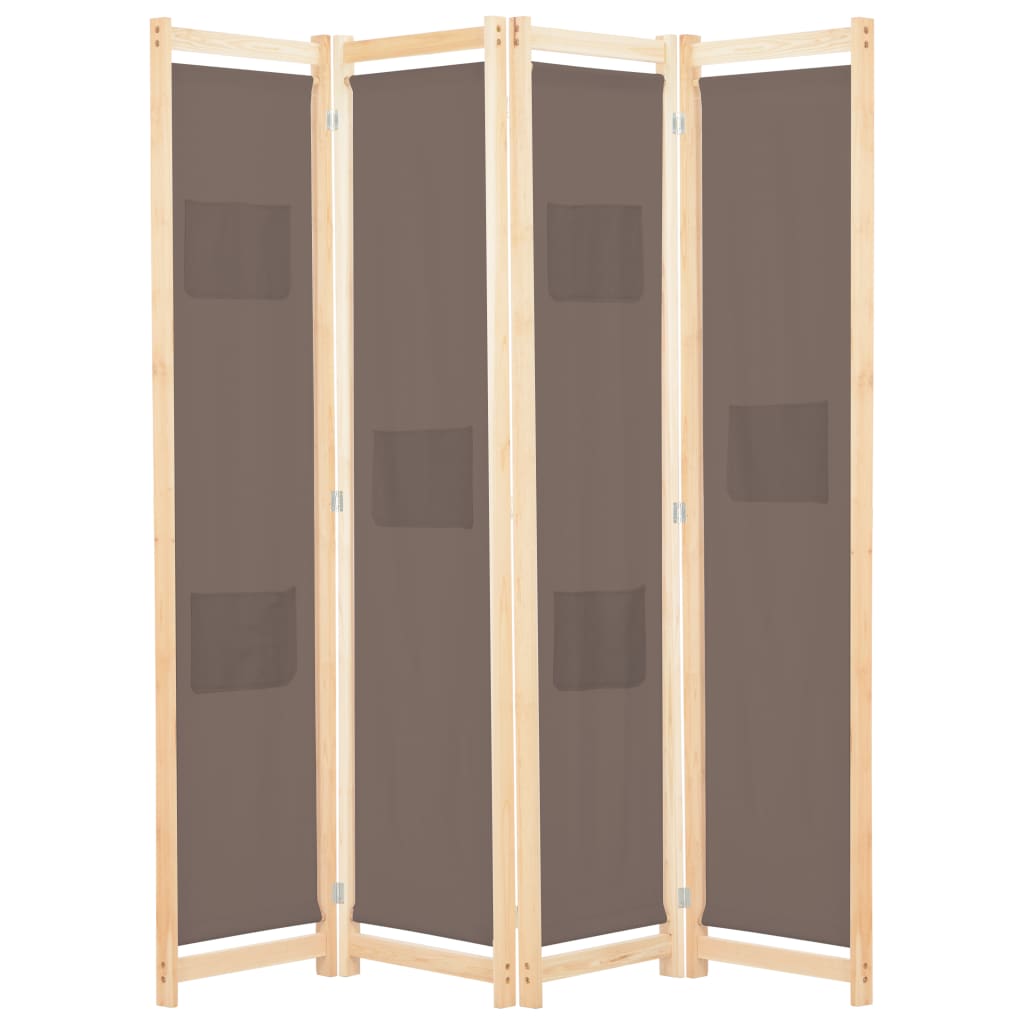vidaXL Room Divider Folding Privacy Screen for Home Living Room Office Fabric-19