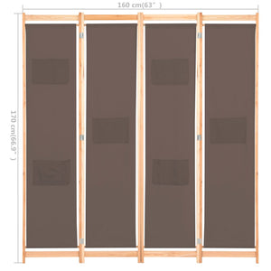 vidaXL Room Divider Folding Privacy Screen for Home Living Room Office Fabric-44