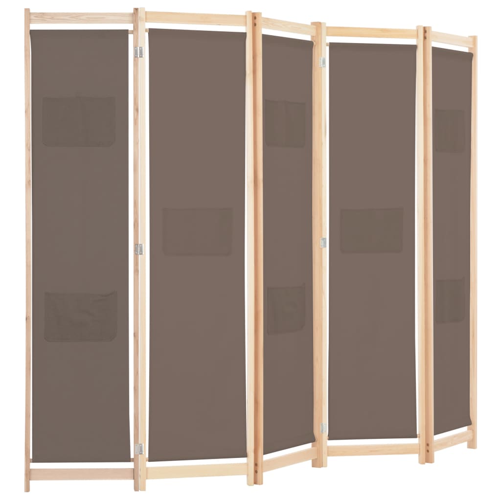 vidaXL Room Divider Folding Privacy Screen for Home Living Room Office Fabric-47