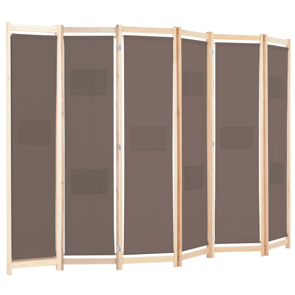vidaXL Room Divider Folding Privacy Screen for Home Living Room Office Fabric-56