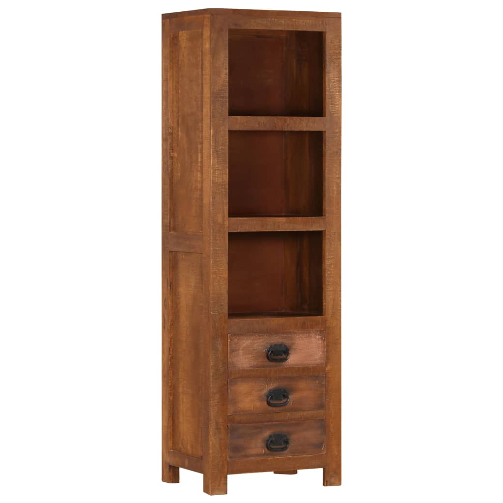 vidaXL Highboard with 3 Drawers 15.7"x11.8"x51.2" Solid Mango Wood-1