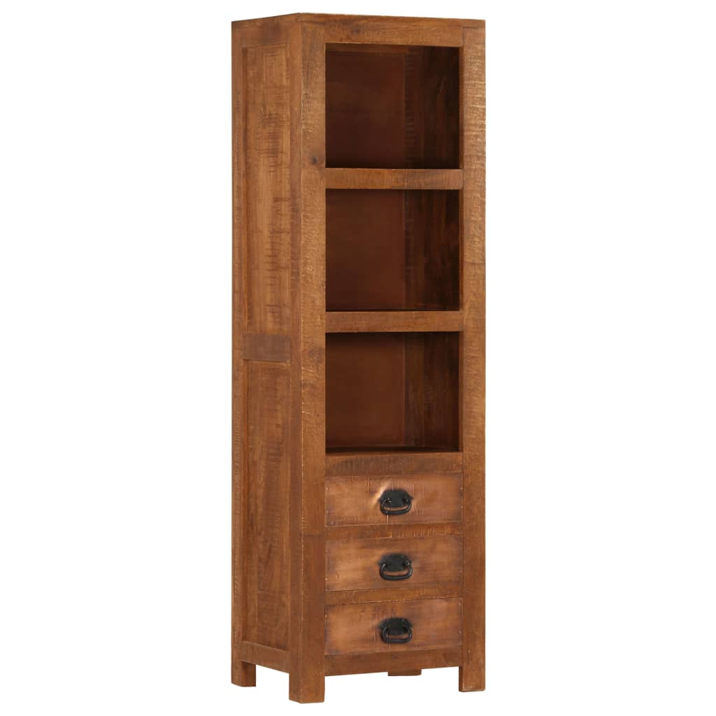 vidaXL Highboard with 3 Drawers 15.7"x11.8"x51.2" Solid Mango Wood-0