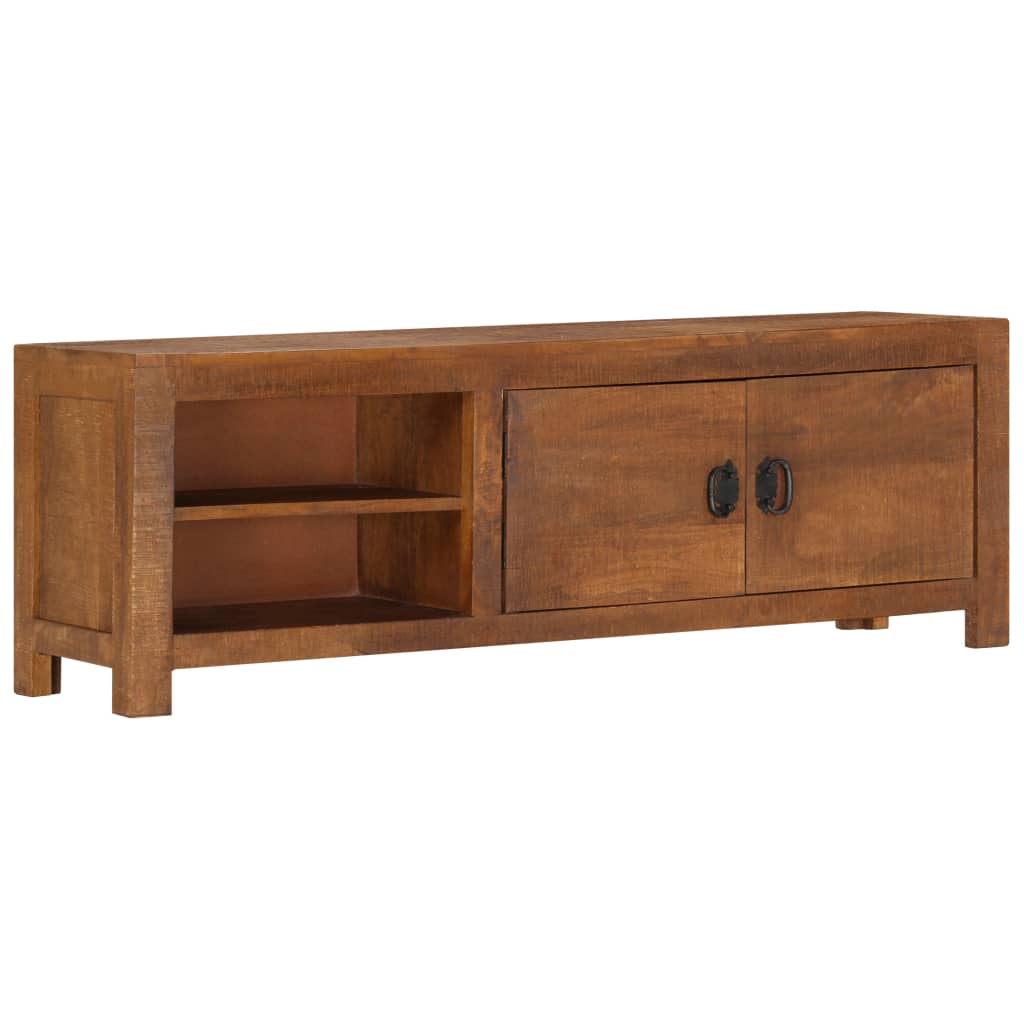 vidaXL TV Stand 47.2"x11.8"x15.7" Solid Wood Mango-9