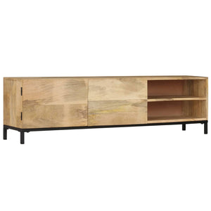 vidaXL TV Stand 57.1"x11.8"x16.1" Solid Wood Mango-1