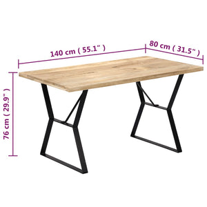 vidaXL Dining Table Kitchen Table Dining Room Dinner Table Solid Mango Wood-22