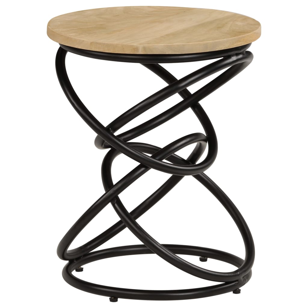 vidaXL End Table Solid Mango Wood 15.7"x19.7"-0