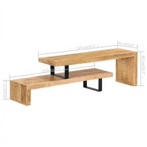 vidaXL TV Stand Solid Mango Wood-7