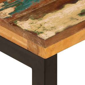 vidaXL Coffee Table 39.4"x19.7"x13.8" Solid Reclaimed Wood and Steel-6