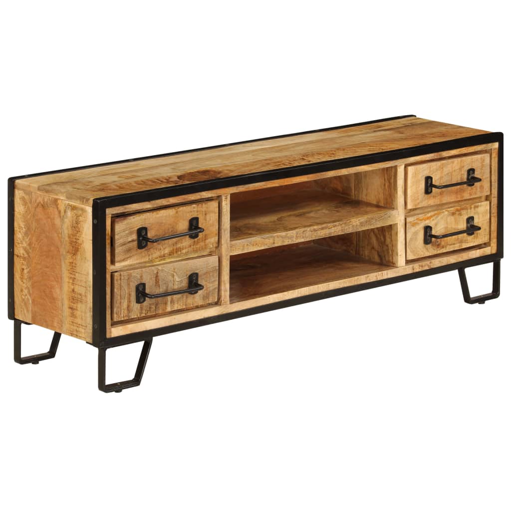 vidaXL TV Stand with Drawers 47.2"x11.8"x15.7" Solid Wood Mango-7