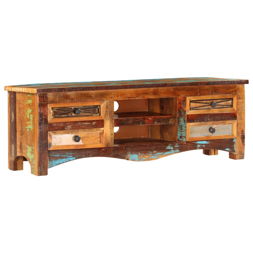 vidaXL TV Stand 47.2"x11.8"x15.7" Solid Wood Reclaimed-1