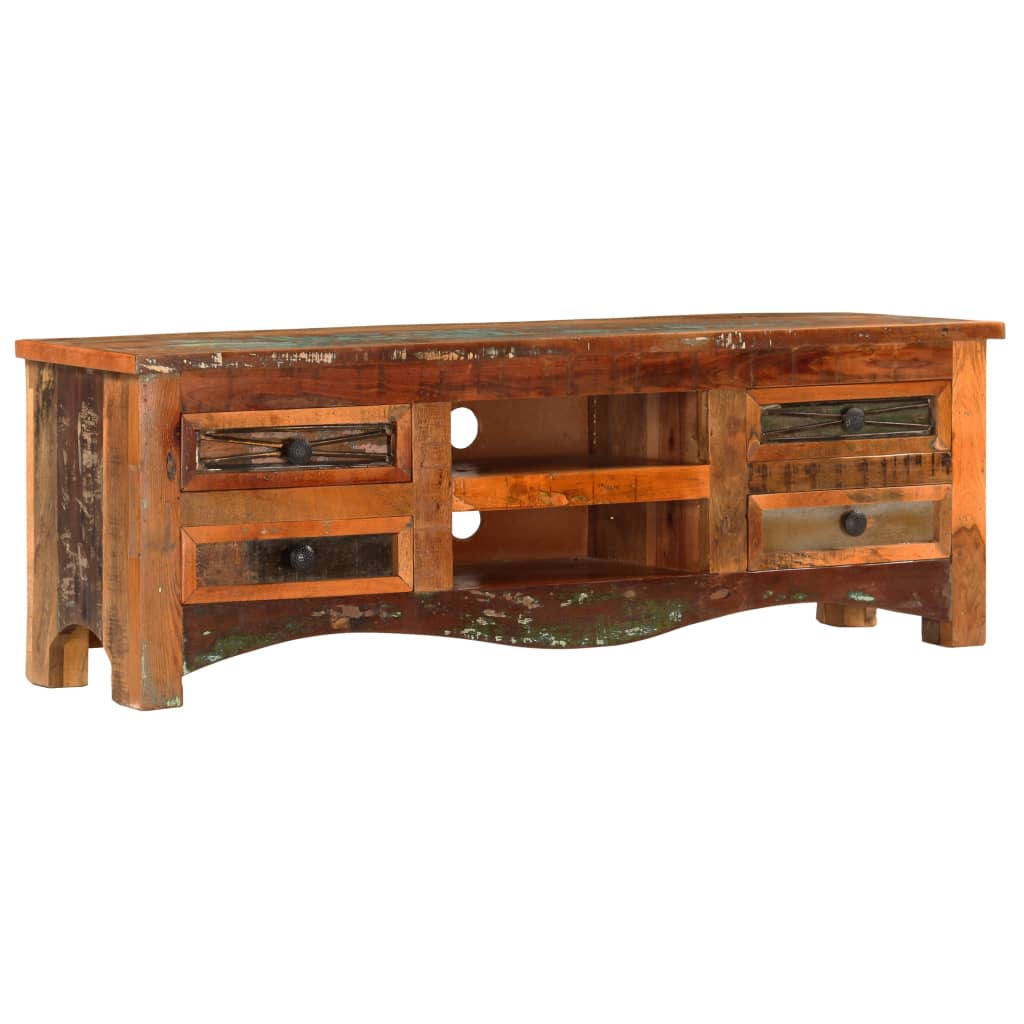 vidaXL TV Stand 47.2"x11.8"x15.7" Solid Wood Reclaimed-11