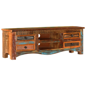 vidaXL TV Stand 47.2"x11.8"x15.7" Solid Wood Reclaimed-10