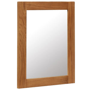 vidaXL Wall Mirror Bathroom Mirror Wardrobe Mirror for Door Solid Oak Wood-12