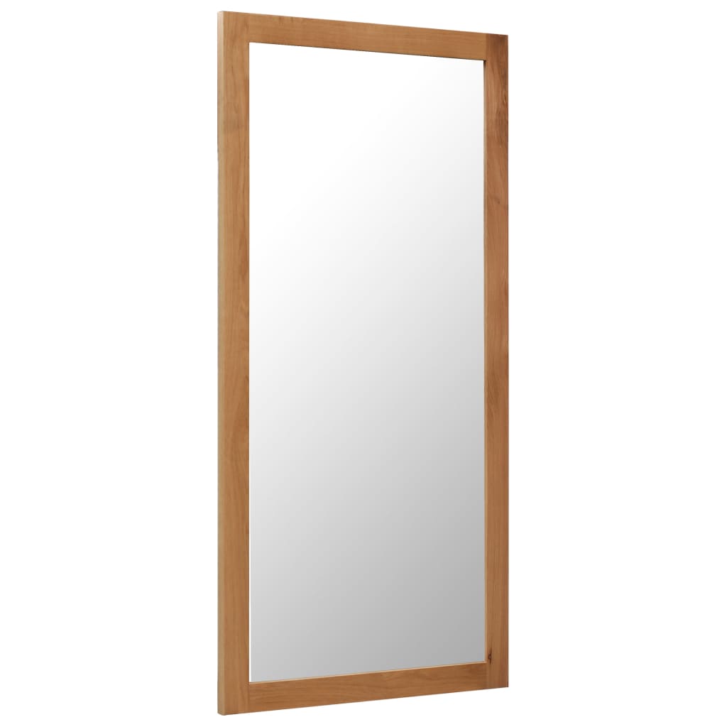 vidaXL Wall Mirror Bathroom Mirror Wardrobe Mirror for Door Solid Oak Wood-27