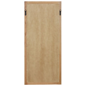 vidaXL Wall Mirror Bathroom Mirror Wardrobe Mirror for Door Solid Oak Wood-23