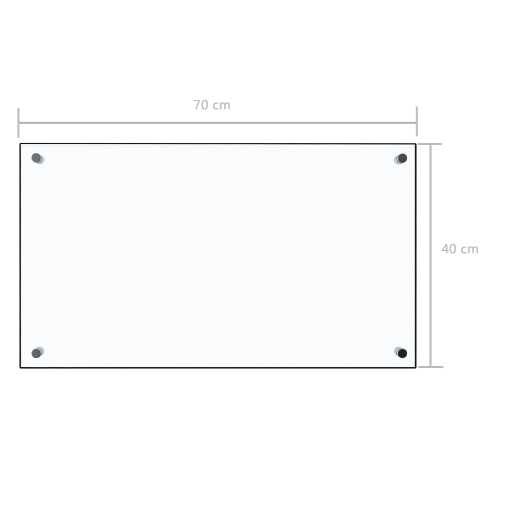 vidaXL Kitchen Backsplash Wall Tile Panel Sink Splash Guard Tempered Glass-57