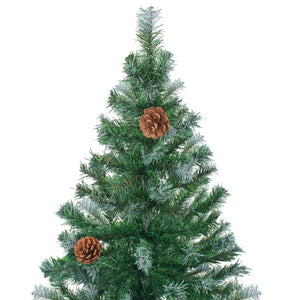 vidaXL Christmas Tree Frosted Artificial Xmas Tree with Pinecones Decoration-11