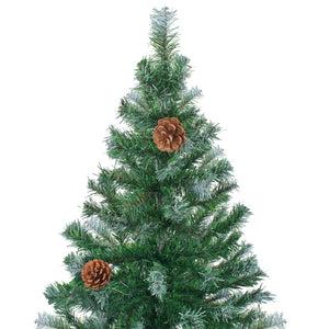 vidaXL Christmas Tree Frosted Artificial Xmas Tree with Pinecones Decoration-19