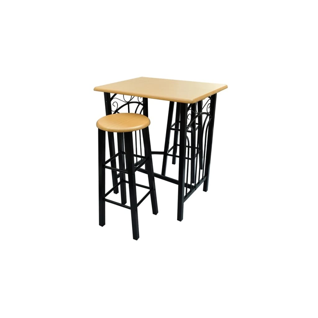 vidaXL Dining Set Table and Stool Kitchen Dining Bar Stool Dinner Table MDF-7