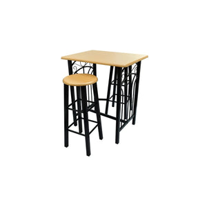 vidaXL Dining Set Table and Stool Kitchen Dining Bar Stool Dinner Table MDF-7